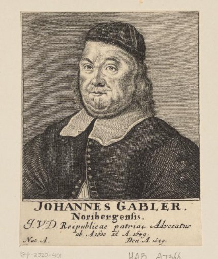 Portrait of Johann Gabler