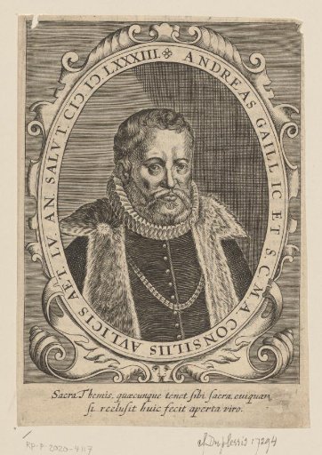 Portrait of Andreas Gaill at the age of 55
