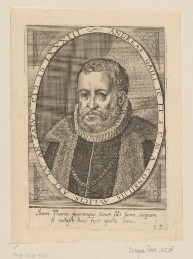 Portrait of Andreas Gaill at the age of 55