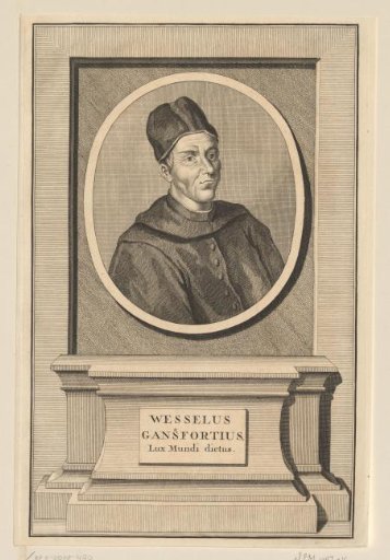 Portrait of Johann Wessel Gansfort