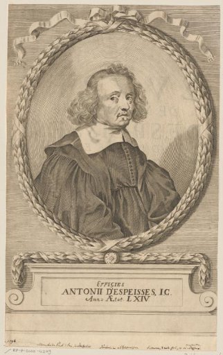 Portrait of Antoine Despeisses at the age of 64