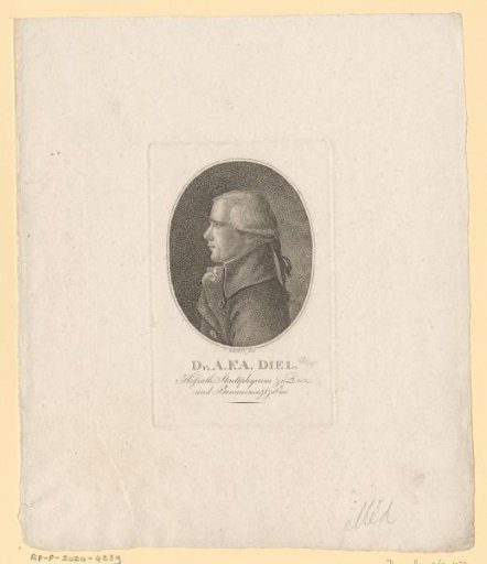Portrait of August Friedrich Adrian Diel