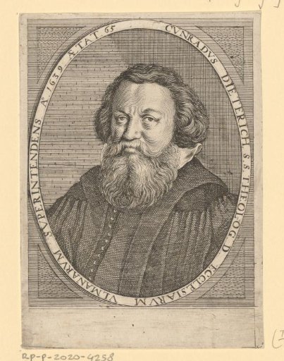 Portrait of Konrad Dieterich at the age of 65