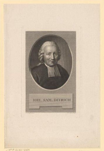 Portrait of Johann Samuel Diterich
