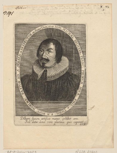Portrait of Johann Michael Dilherr