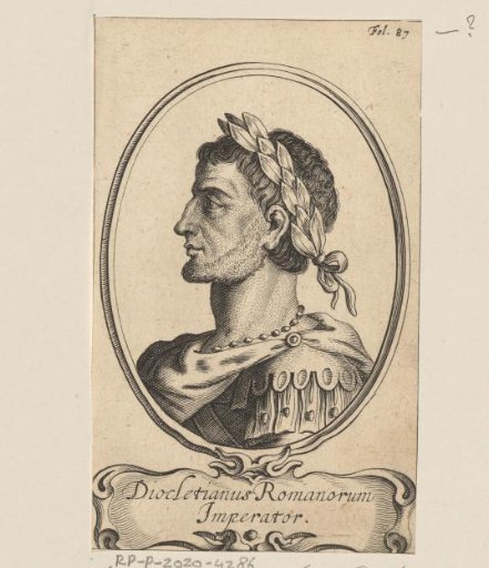 Portrait of Diocletian, emperor of the Roman Empire