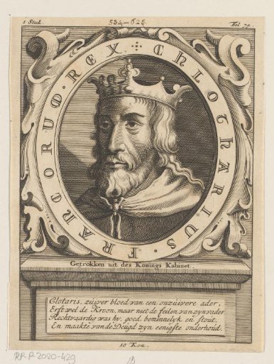 Portrait of Chlotharius II, King of the Franks