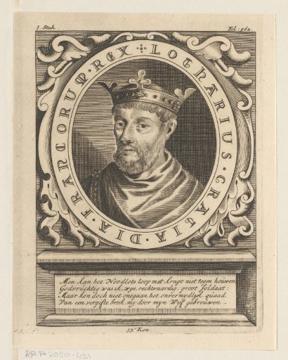 Portrait of Lotharius, King of France