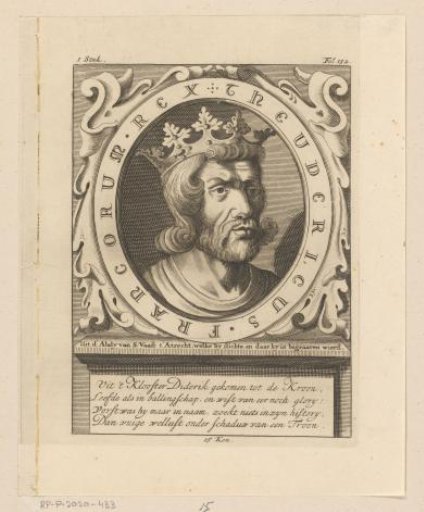 Portrait of Theuderik III, King of Neustria and Austrasia