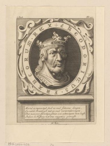 Portrait of Theuderik IV, King of the Franks
