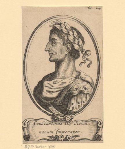 Portrait of Constantine III, Emperor of the Roman Empire