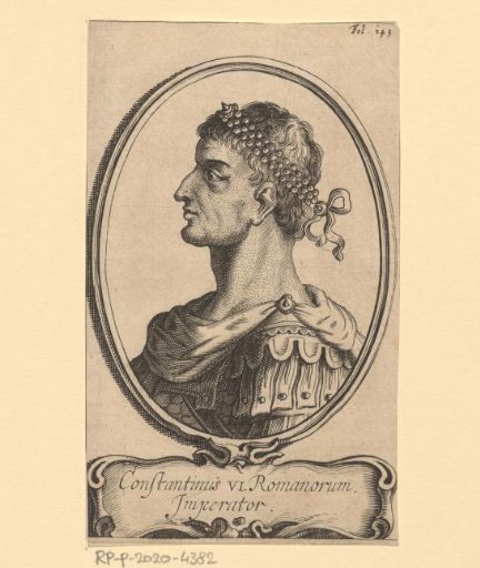 Portrait of Constantine VI, Emperor of the Roman Empire