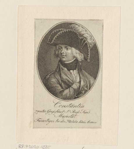 Portrait of Constantine Pavlovich of Russia