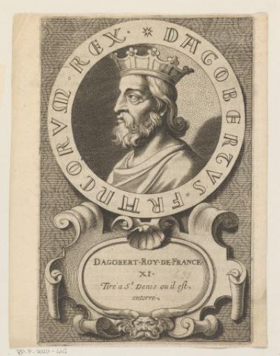 Portrait of Dagobert I, King of the Franks