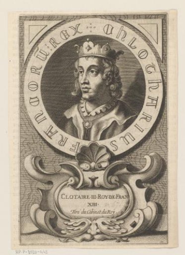 Portrait of Chlotharius III, King of Neustria and Burgundy