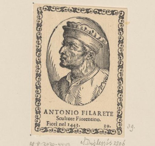 Portrait of Antonio Filarete