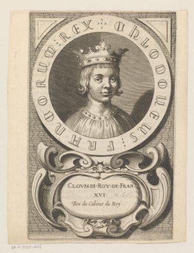 Portrait of Clovis IV, King of Neustria, Burgundy and Austrasia