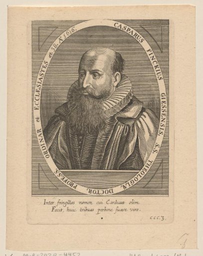 Portrait of Kaspar Finck at the Age of 38
