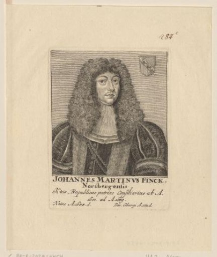 Portrait of Johann Martin Finck
