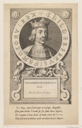 Portrait of Childebert II, King of Austrasia
