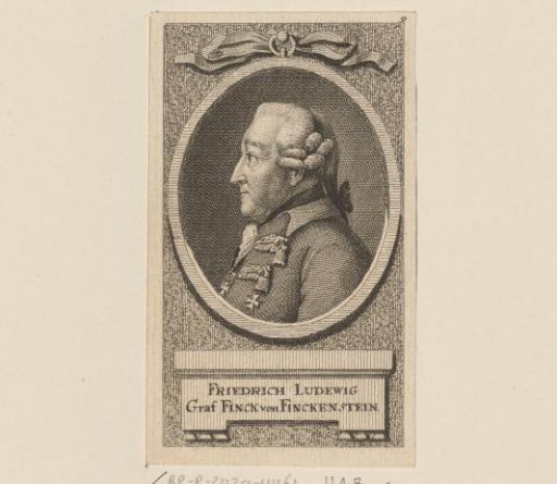 Portrait of Friedrich Ludwig Finck von Finckenstein