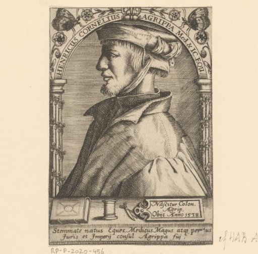 Portrait of Henricus Cornelius Agrippa von Nettesheim