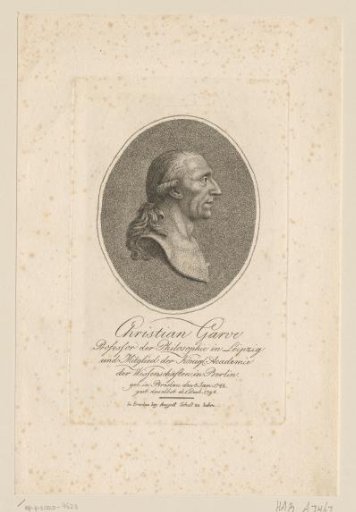 Portrait of Christian Garve