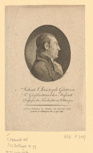 Portrait of Johann Christoph Gatterer