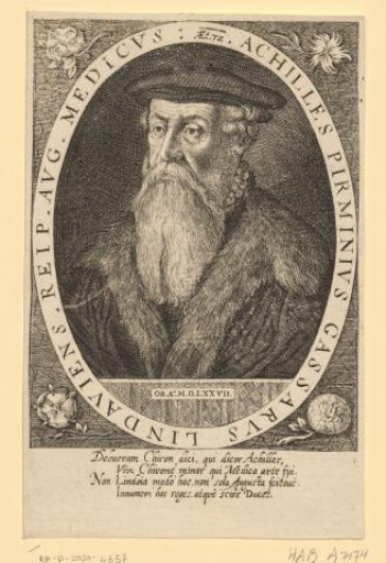Portrait of Achilles Pirminius Gasser at the age of 72