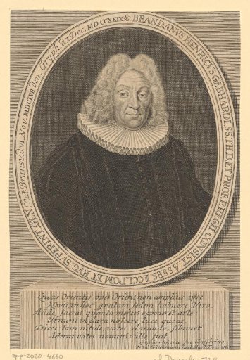 Portrait of Brandanus Henricus Gebhardi