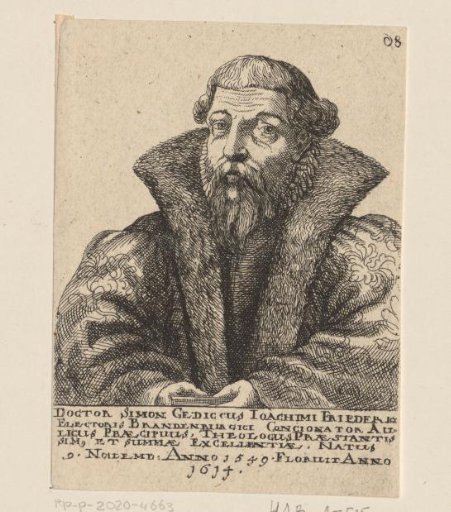 Portrait of Simon Gedik at the age of 46