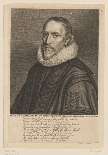 Portrait of Arnoldus Geesteranus