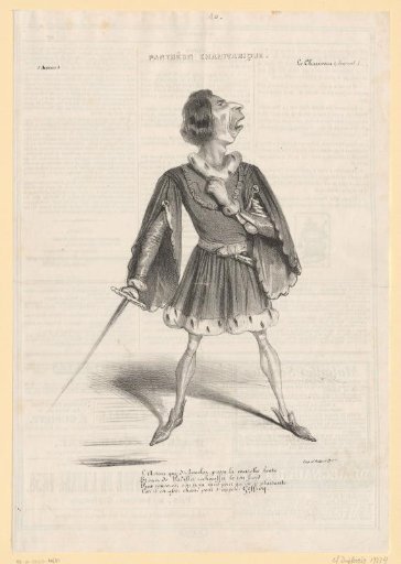 Caricature of Edmond-Aimé-Flroentin Geffroy