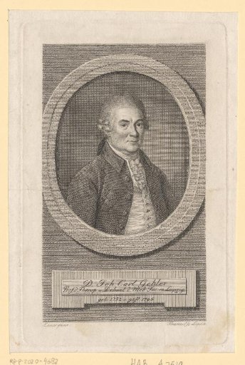 Portrait of Johann Carl Gehler