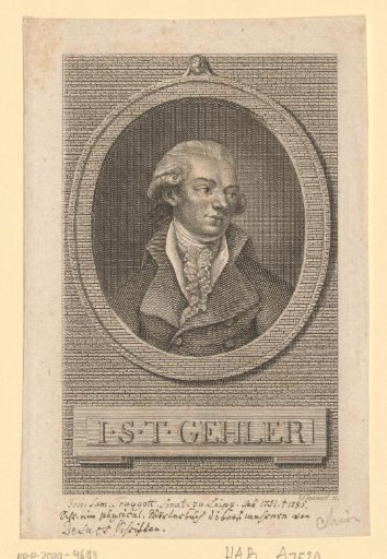 Portrait of Johann Samuel Traugott Gehler