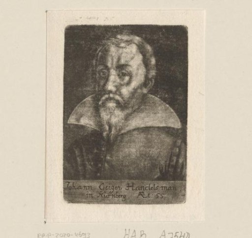 Portrait of Johann Geiger at the age of 55