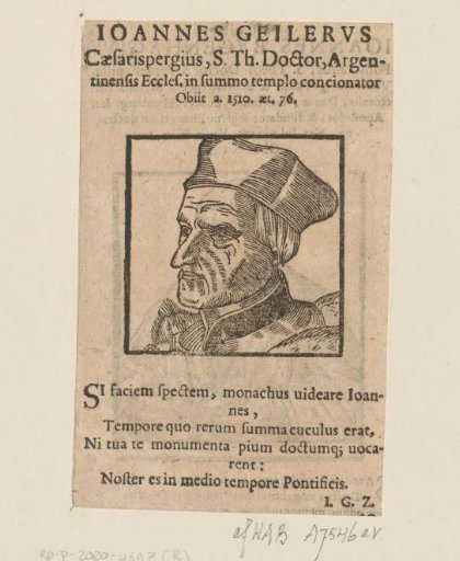Portrait of Johann Geiler