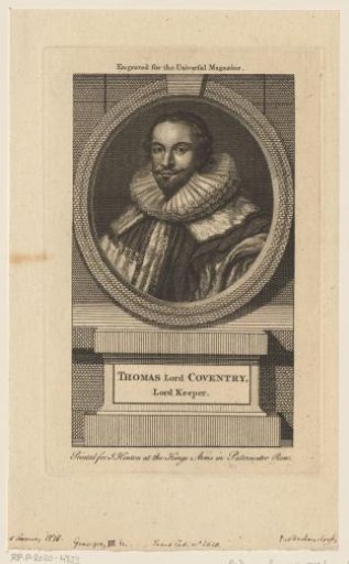 Portrait of Thomas Coventry, 1st Baron of Coventry
