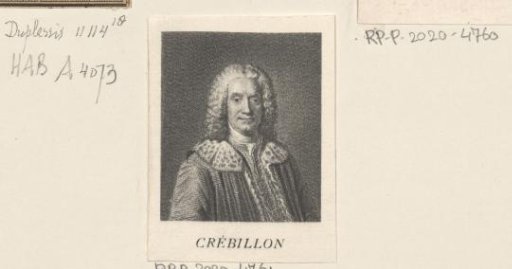 Portrait of Prosper Jolyot de Crébillon