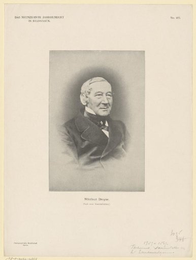 Portrait of Johann Nicolaus von Dreyse