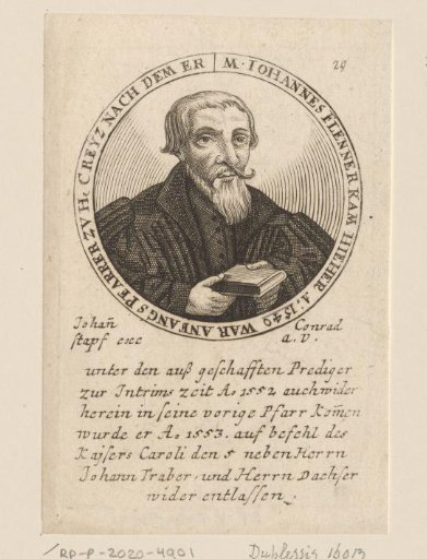 Portrait of Johann Flenner