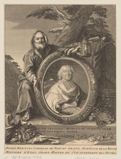 Diogenes before a portrait of André-Hercule de Fleury