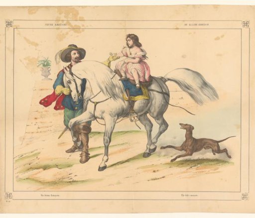 Spanish Nobleman Holding the Hand of a Girl on a Horse