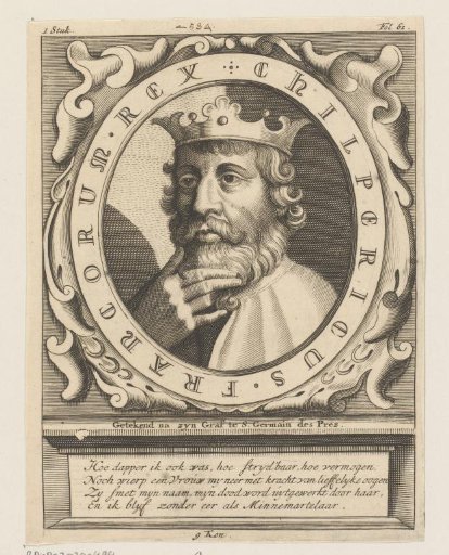 Portrait of Chilperik I, King of the Franks