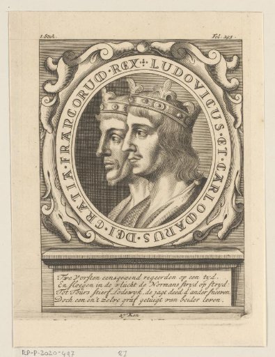 Portraits of King Louis III and King Karloman II