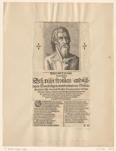 Portrait of Nicolaas van Flüe