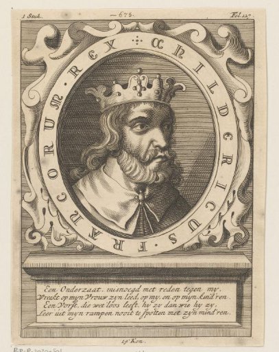 Portrait of Childeric II, King of Austrasia