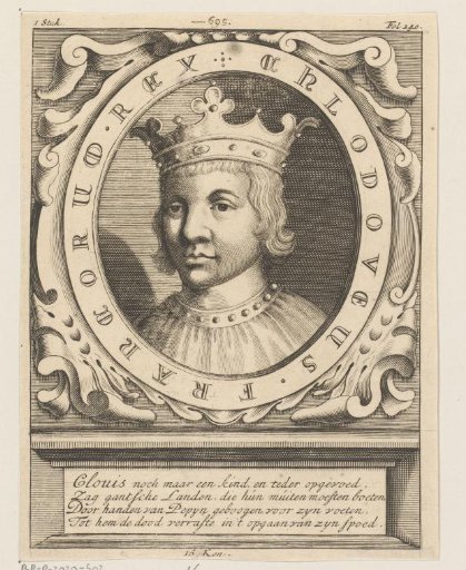 Portrait of Clovis IV, King of Neustria, Burgundy and Austrasia