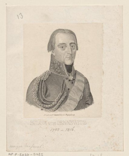 Portrait of Friedrich Wilhelm Bülow von Dennewitz