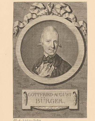 Portrait of Gottfried August Bürger